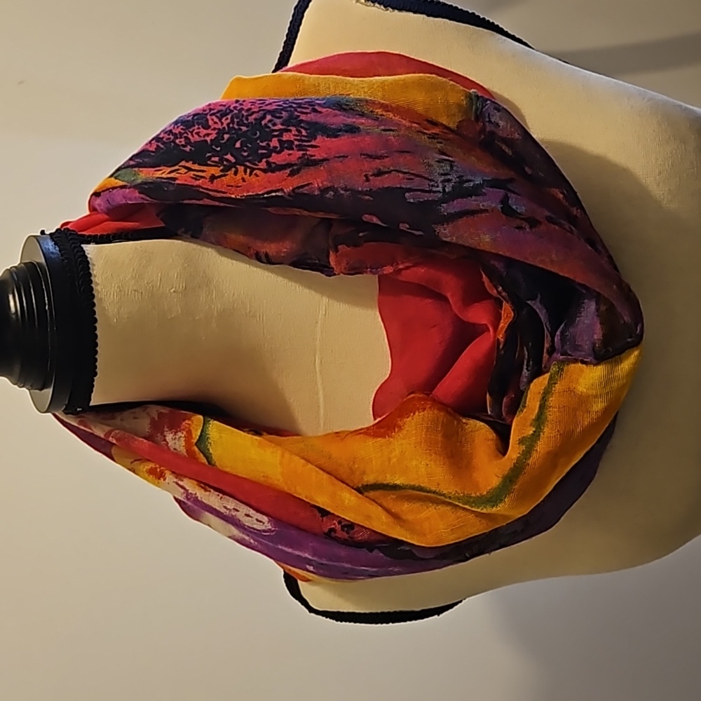 Multi Color Infinity Scarf - Picture 2 of 6